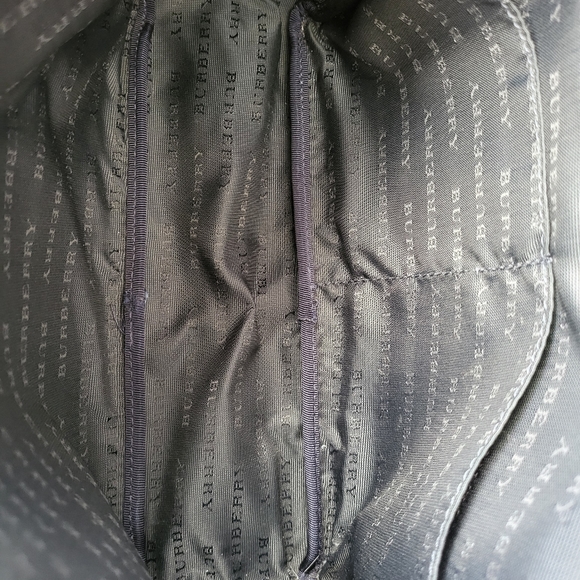 Burberry's Blue & Black Plaid Check Clutch EUC++ - Picture 6 of 6